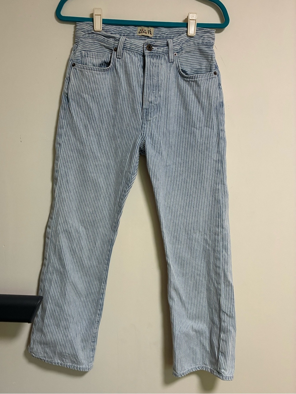 Hey Gang Railroad Strip Jeans 25